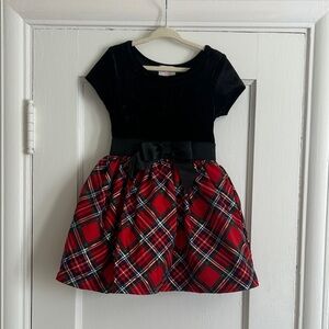 New Christmas dress! Plaid Red and Black Kids Dress